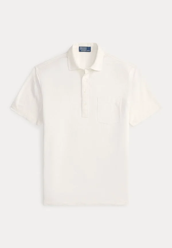 Рубашка-Поло из льняного пике стандартного кроя рубашка-поло Polo Ralph Lauren, Deckwash White — фото 4