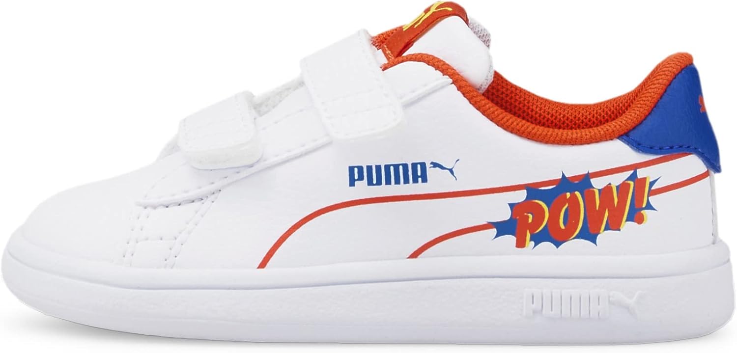 Кеды для малышей PUMA Smash V2 Comics V Ac Slip On для мальчиков - белые