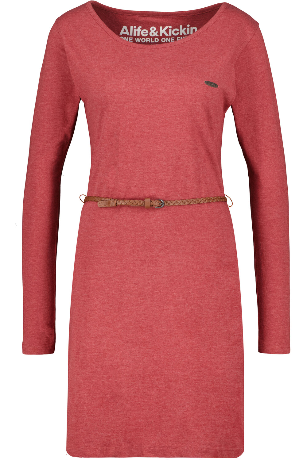 

Платье alife and kickin Blusen, Jersey, Mini, Shirt, Sommer, Strand EllinAK A, цвет cranberry melange