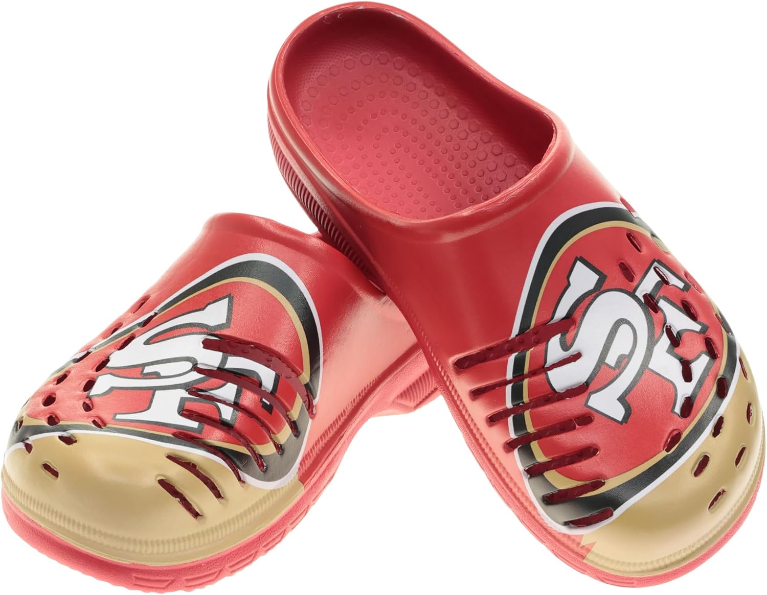 

Мужские сабо FOCO NFL с крупным логотипом команды, удобные водонепроницаемые слипоны, San Francisco