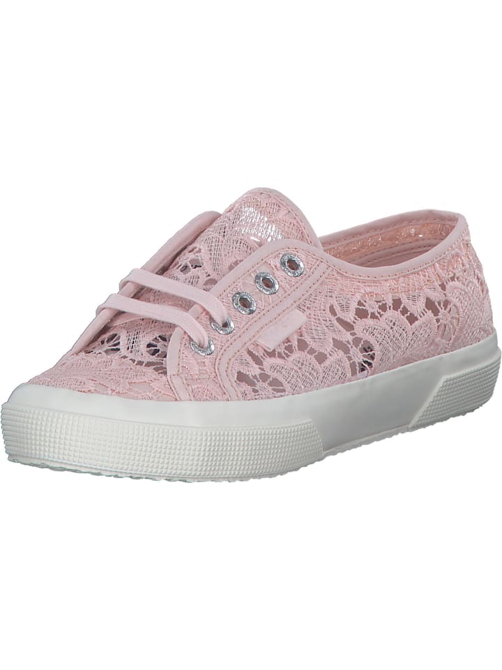 

Кроссовки на шнуровке Superga, цвет pink ish/favorio