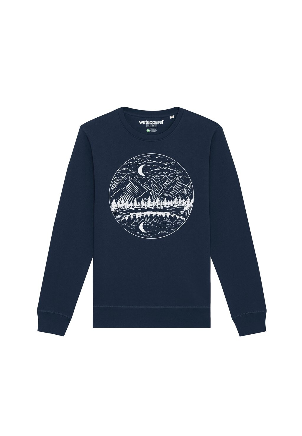 

Толстовка MOUNTAINS BY NIGHT watapparel, темно-синий