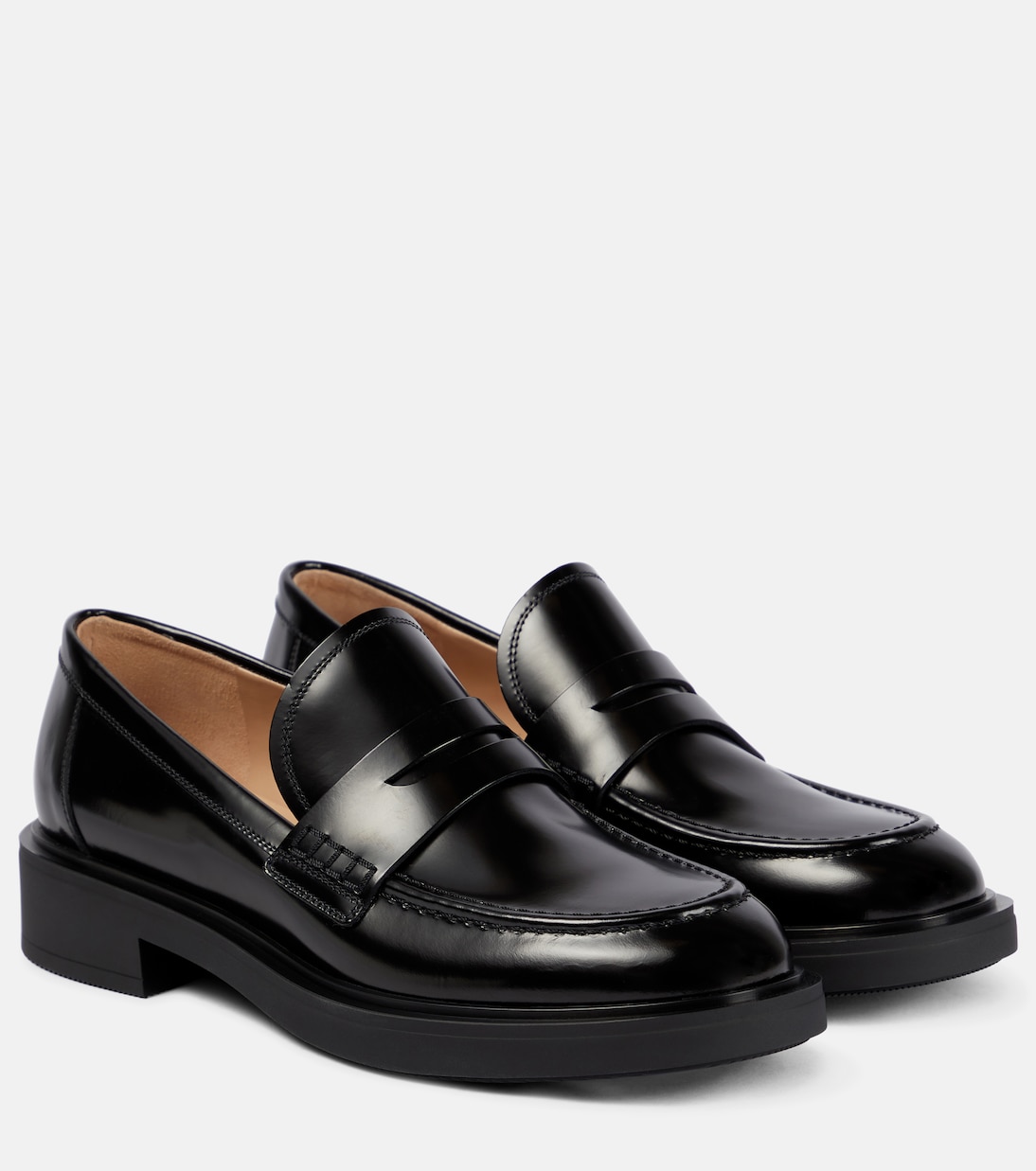 Кожаные мокасины Harris Gianvito Rossi, черный