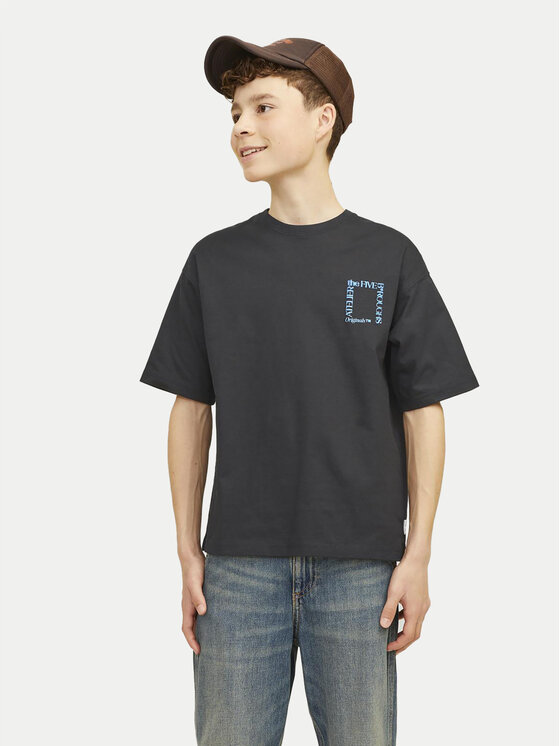 

Футболка relaxed fit Brooklyn Graphic 12263183 Jack & Jones Junior, черный