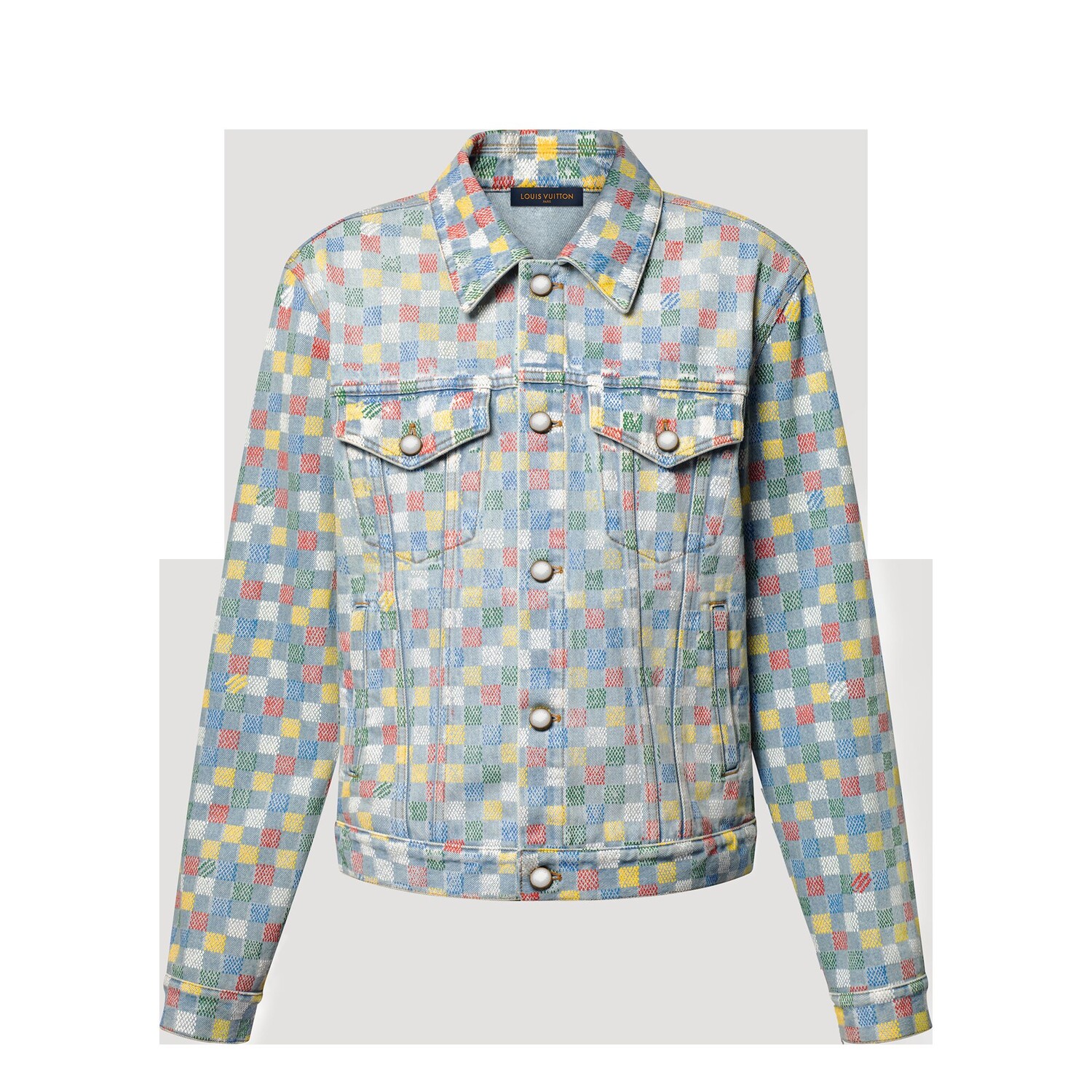 

Куртка дальнобойщика Damier Denim Louis Vuitton, мультиколор