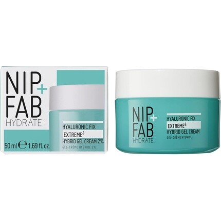

Nip + Fab Гель-крем с гиалуроновой кислотой для лица, антивозрастной увлажняющий увлажняющий крем 2% 50 мл, Nip+Fab