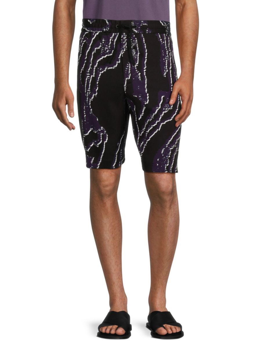 

Шорты с абстрактным принтом 3.1 Phillip Lim, цвет Midnight Blue Multi