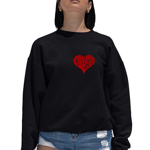 

Толстовка с принтом All you need is love La Pop Art, Black, Черный, Толстовка с принтом All you need is love La Pop Art, Black