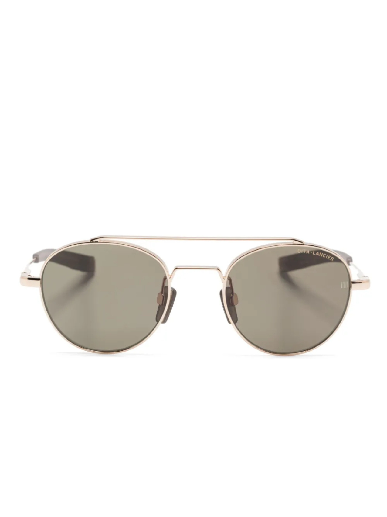 

Солнцезащитные очки в круглой оправе Dita Eyewear, золотой