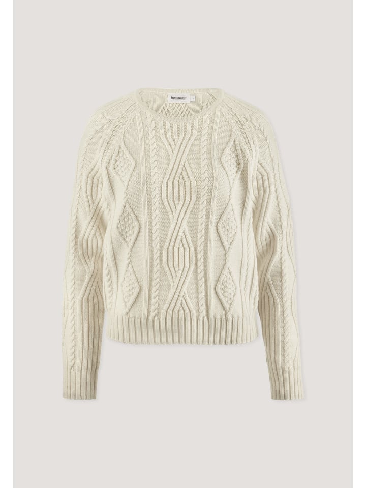 

Вязаный свитер натурального цвета Hessnatur