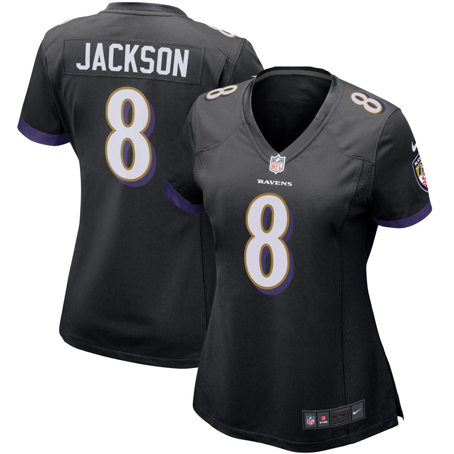 

Женское джерси Nike Lamar Jackson Black Baltimore Ravens Game Джерси Nike