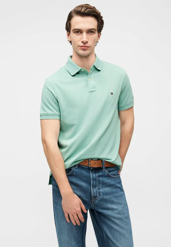 Рубашка-Поло из пике стандартного кроя 1985 года Tommy Hilfiger, Crushed Mint — фото 4
