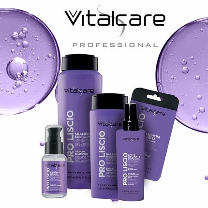 Vitalcare PRO Smooth Hair Дисциплинирующая маска для вьющихся, непослушных и трудно разглаживаемых волос с кератином и маслом авокадо 25мл — фото 3