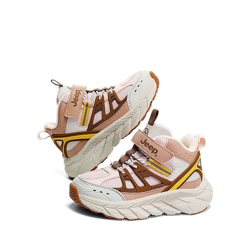 Кроссовки Jeep Kids Lifestyle Shoes Kids Mid-top Pink/Yellow, желтый — фото 4