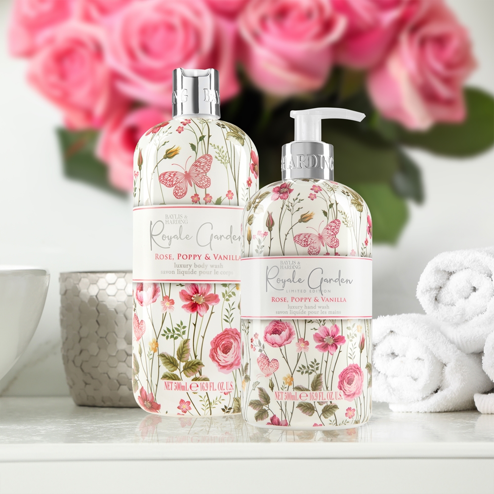 Мыло для рук Royale Garden Rose, Mac & Vanilla Baylis & Harding, 500 мл — фото 2