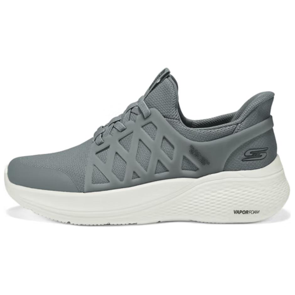 

Skechers Слипоны мужские низкие повседневные зеленые серые, цвет Green Gray