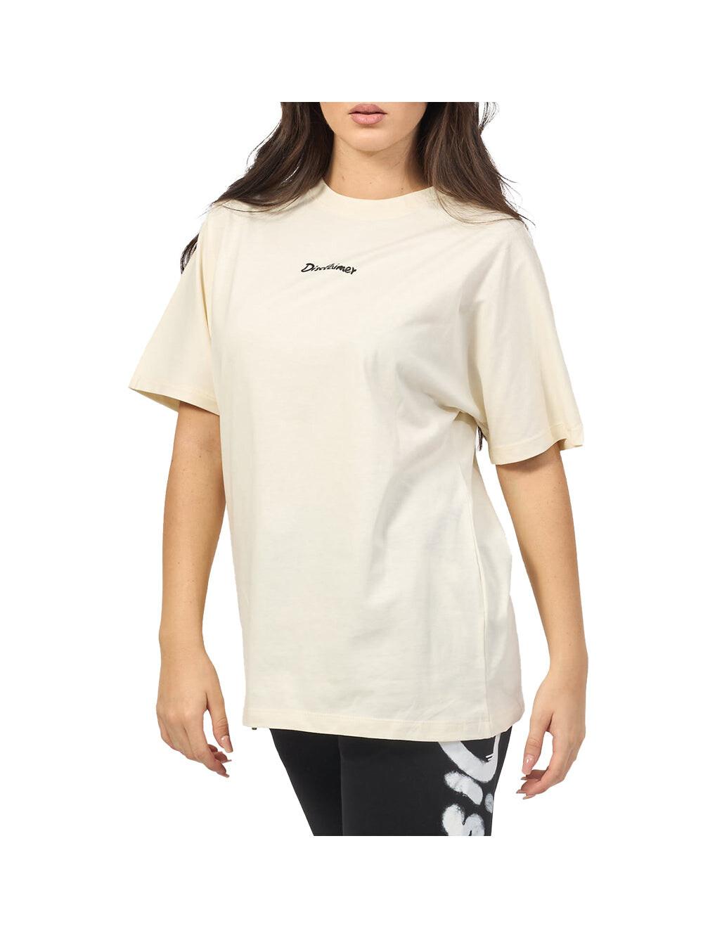 

Женская футболка молочный/черный Disclaimer