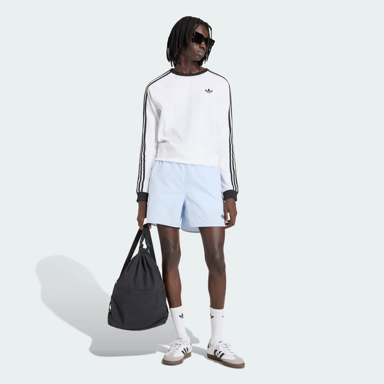 Мужские шорты Sprinter цвета Crystal Sky от Adidas — фото 3