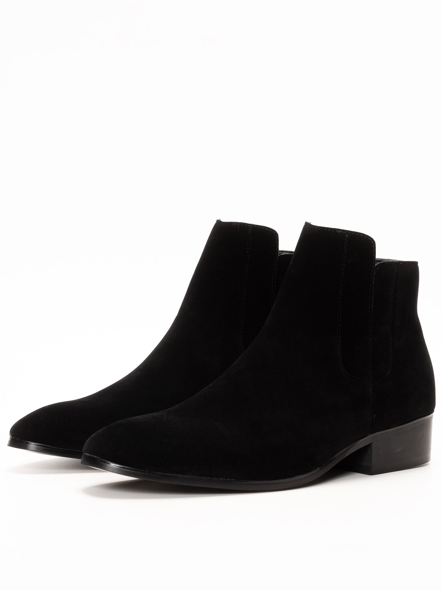 Ботинки SVEC с боковой вставкой, Black suede
