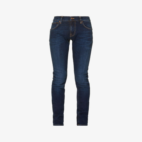 

Узкие джинсы Terry классического кроя зауженного кроя Nudie Jeans, цвет dark steel