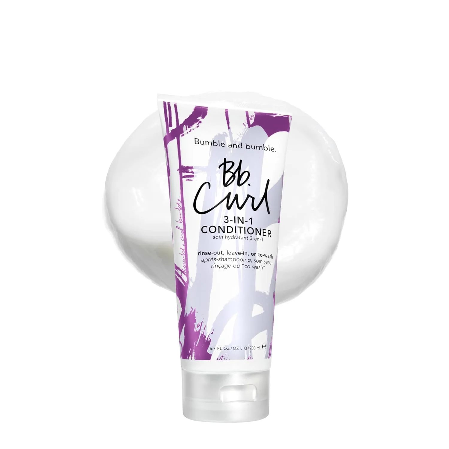 Bumble and bumble Curl 3-in-1 кондиционер: несмываемый, смываемый, ко-вош, против пушистости, для окрашенных волос, для кудрявых, вьющихся и волнистых волос, с маслом жожоба, авокадо и кокоса Bumble And Bumble. pink