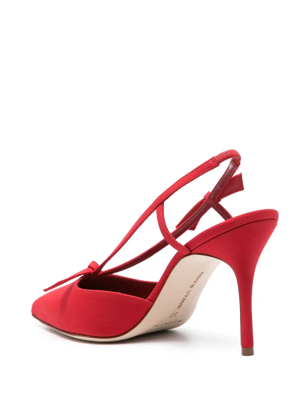 Туфли-лодочки Corintia 90 Manolo Blahnik, красный — фото 3