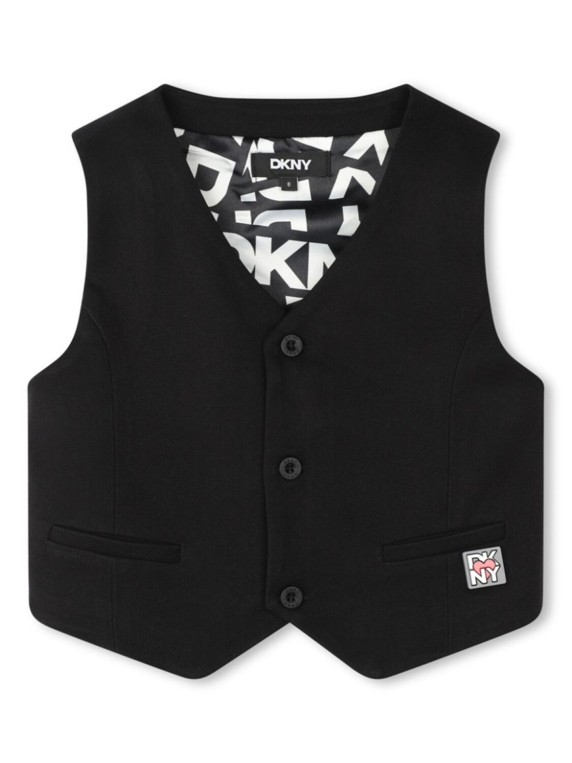 

Dkny Kids жилет с логотипом, черный