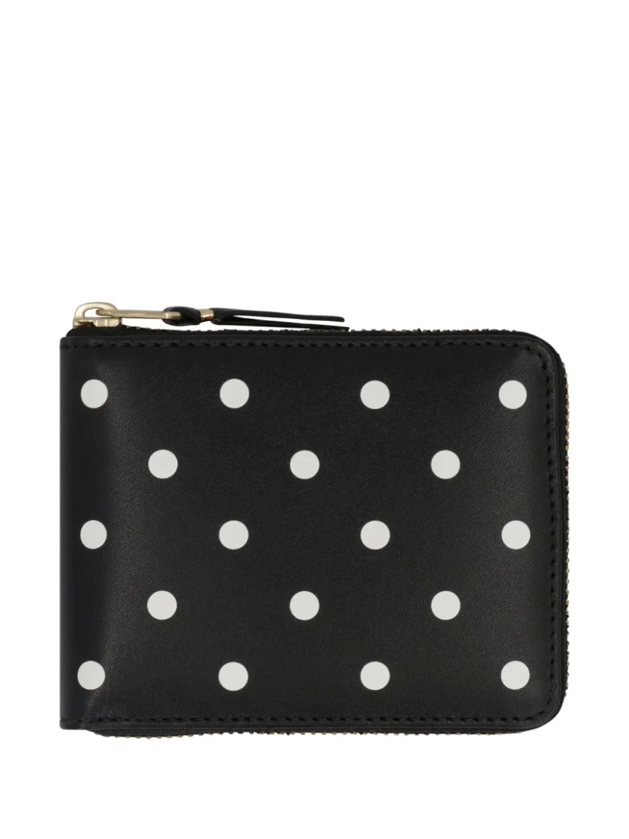 

Кошелек с застежкой-молнией в горошек Comme Des Garçons Wallet, черный