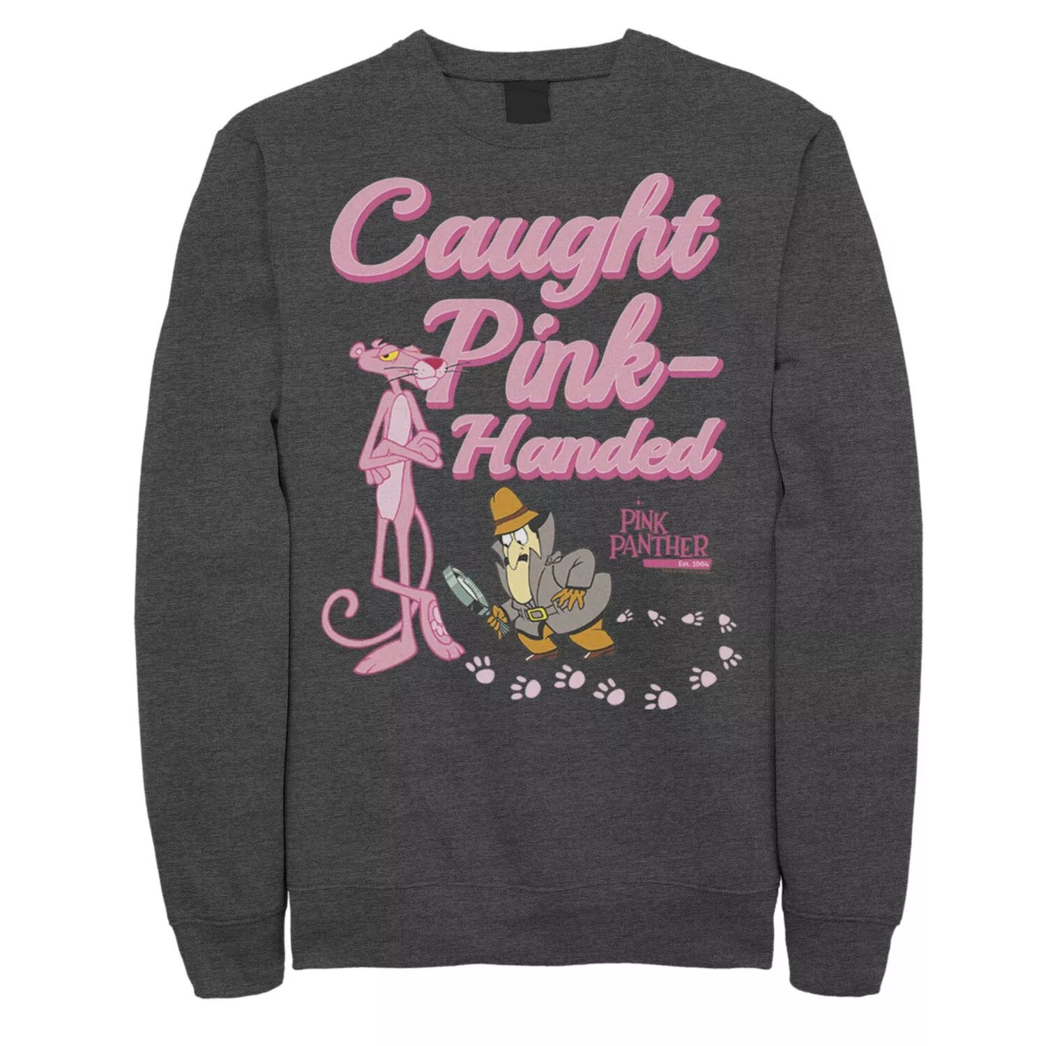

Мужской флисовый пуловер с рисунком Pink Panther Caught Pink Hands Licensed Character