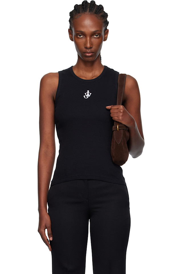 

Майка с вышивкой в виде якоря Jw Anderson, черный