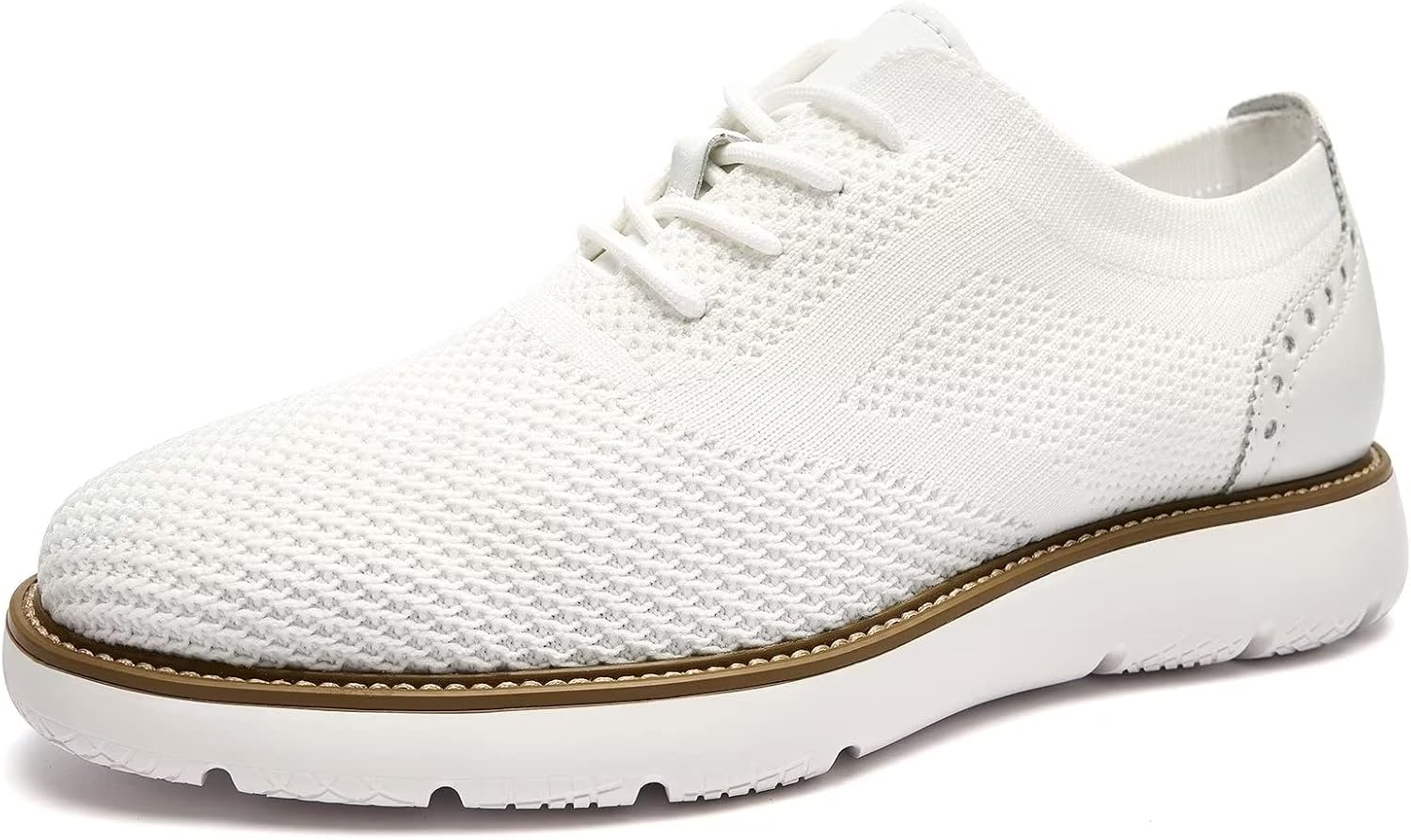 

Мужские повседневные кроссовки и классические туфли - комфортные классические кроссовки с сетчатой текстурой, легкие, дышащие, формальные оксфорды для бизнеса Ryika, белый