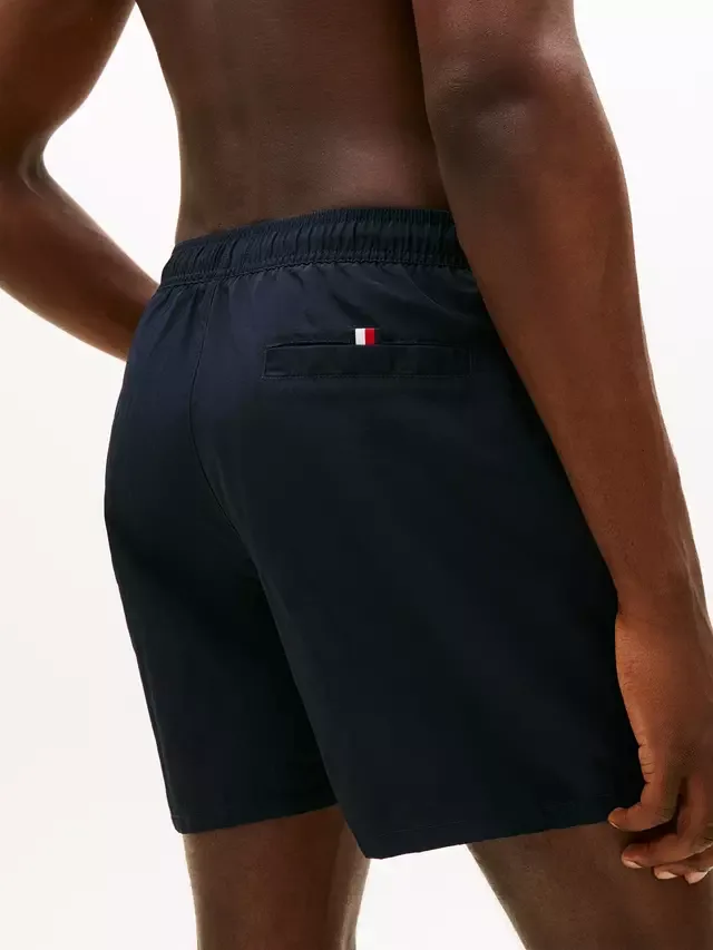 Фирменные плавательные шорты, темно-синие Tommy Hilfiger — фото 4