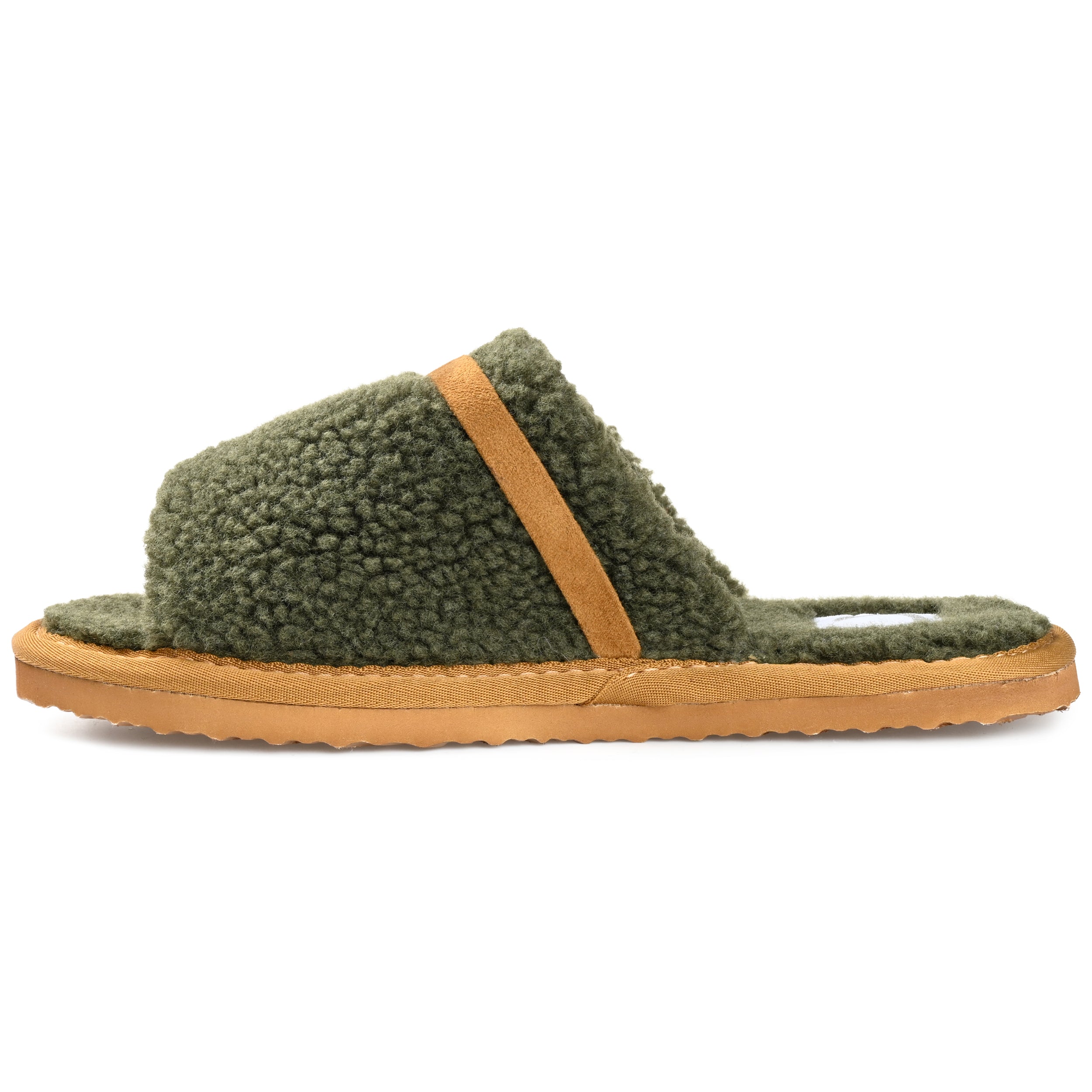 Женские тапочки Caterina Tru Comfort Foam с открытым носком из коллекции Journee Journee Collection, кремовый — фото 2