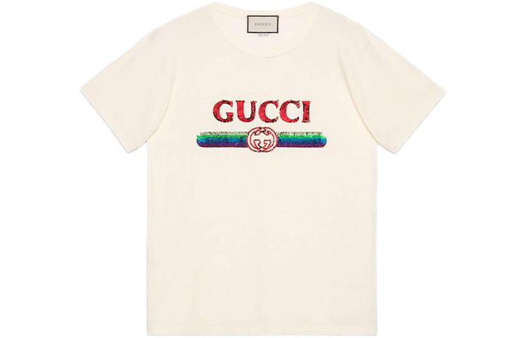 Футболка женская Gucci, премиальное качество, белый