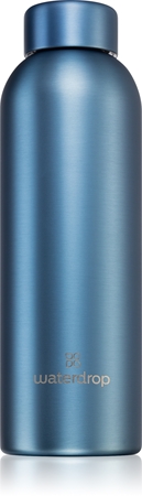 

Бутылка для воды из нержавеющей стали Waterdrop Thermo Steel Metal, Blue Brushed 600 ml