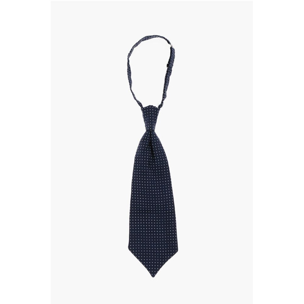 

Галстук Ascot в мелкую клетку для церемонии Corneliani, синий