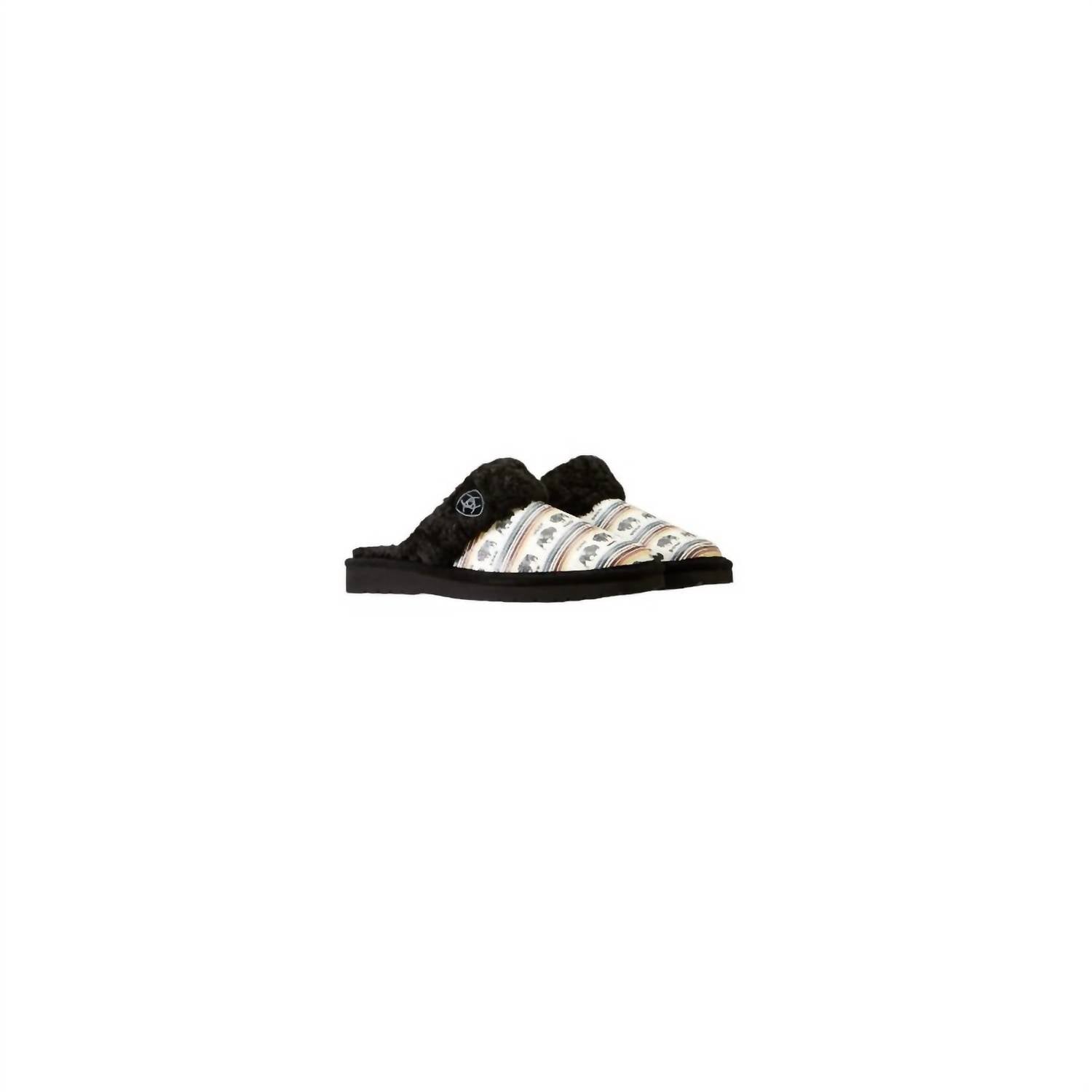Женские тапочки Jackie Square Toe с принтом Buffalo ARIAT, цвет buffalo print