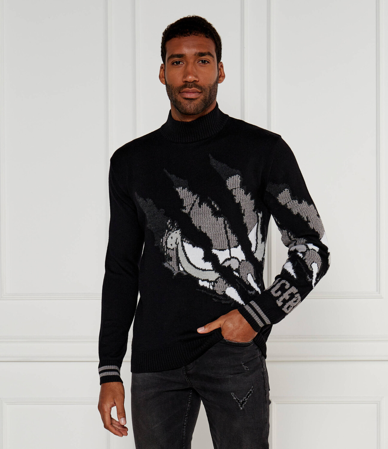 

Свитер из шерсти Iceberg Regular Fit, черный