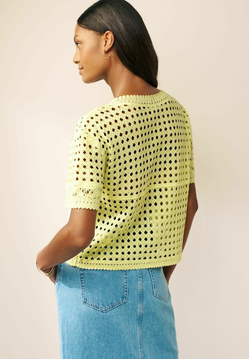

Футболка с набивным рисунком Short Sleeve Crew Neck Regular Fit Next, желтая