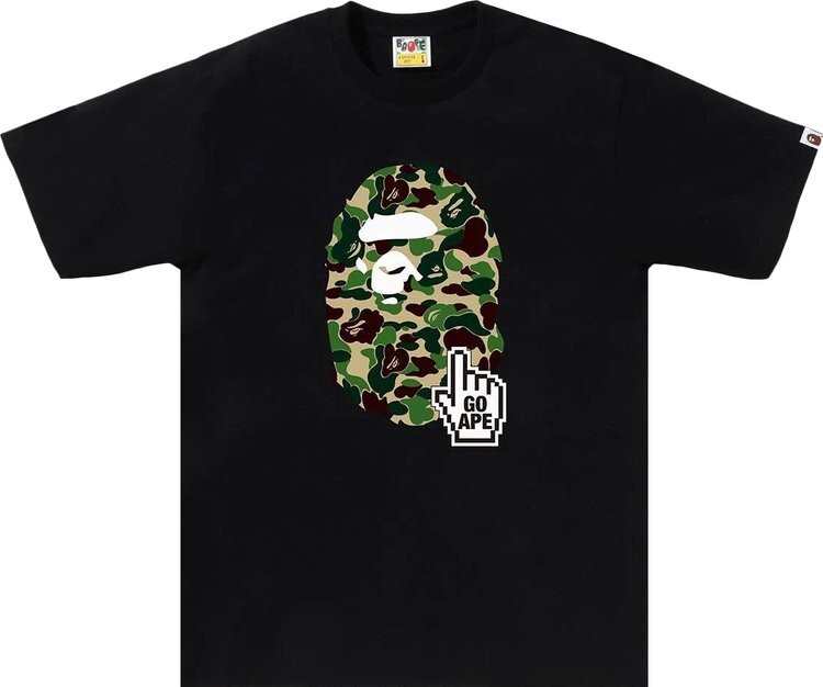 

Футболка BAPE ABC Camo (Online Exclusive) 'Black/Green', черный