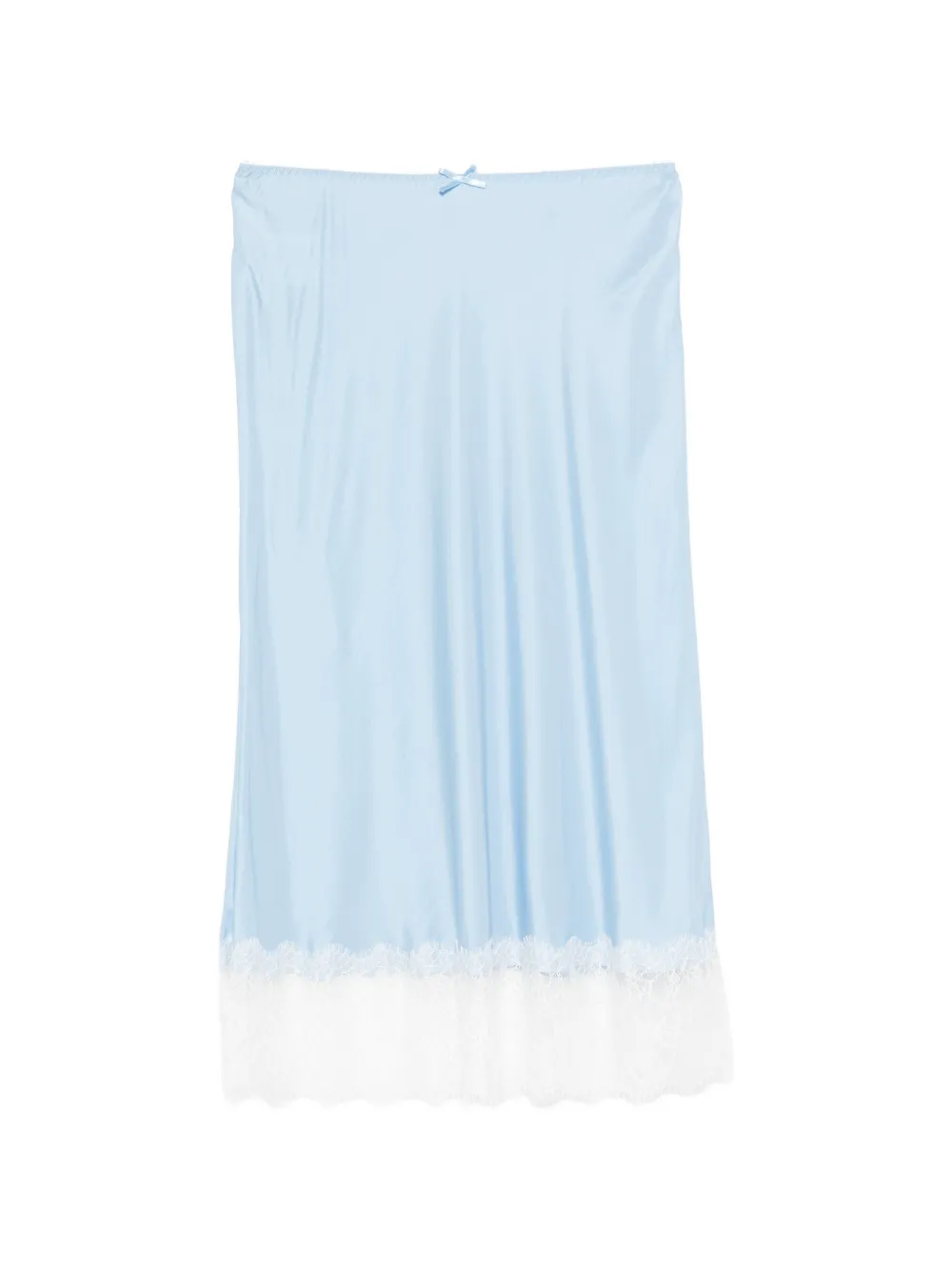 

Миди-юбка с кружевной отделкой Moschino, синий