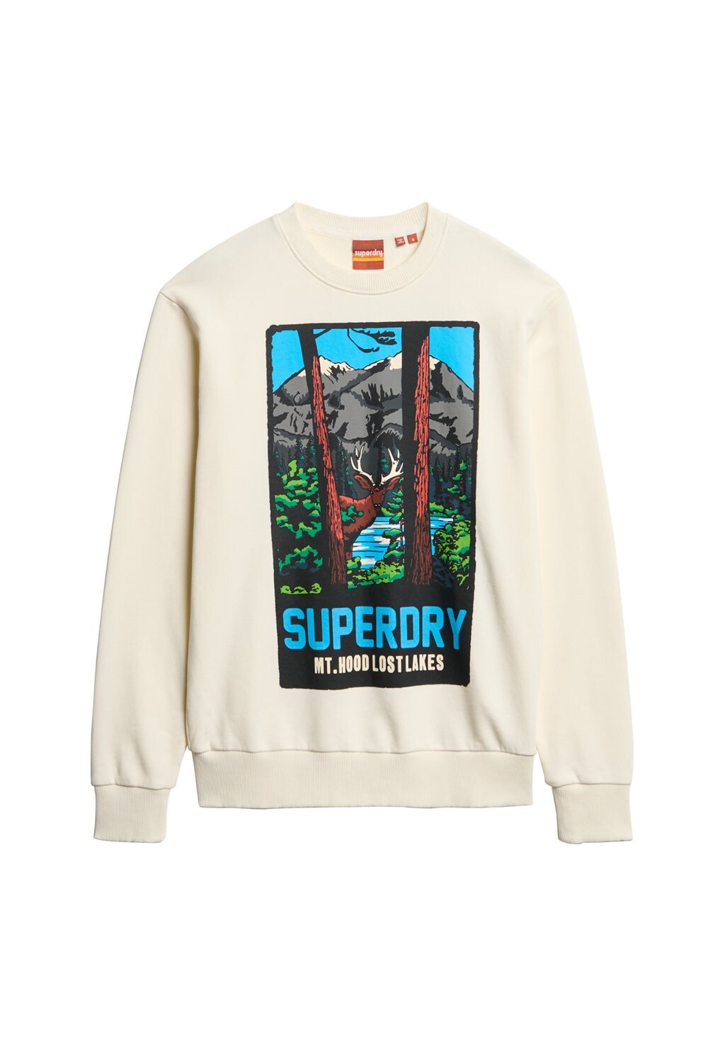 

Толстовка TRAVEL POSTCARD GRAPHIC CREW Superdry, бежевый