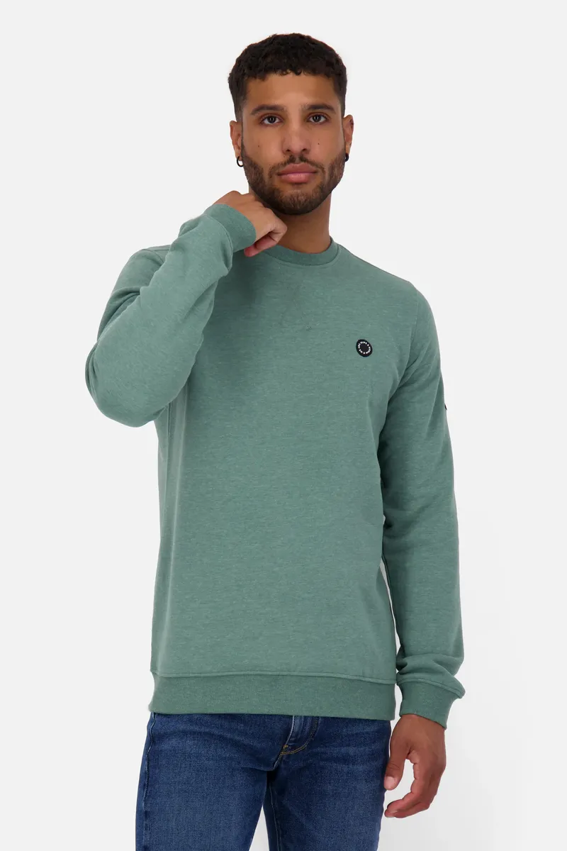 

Толстовка Alife & Kickin "VincentAK A Sweatshirt Мужской джемпер с круглым вырезом", цвет Sage Leaf Melange