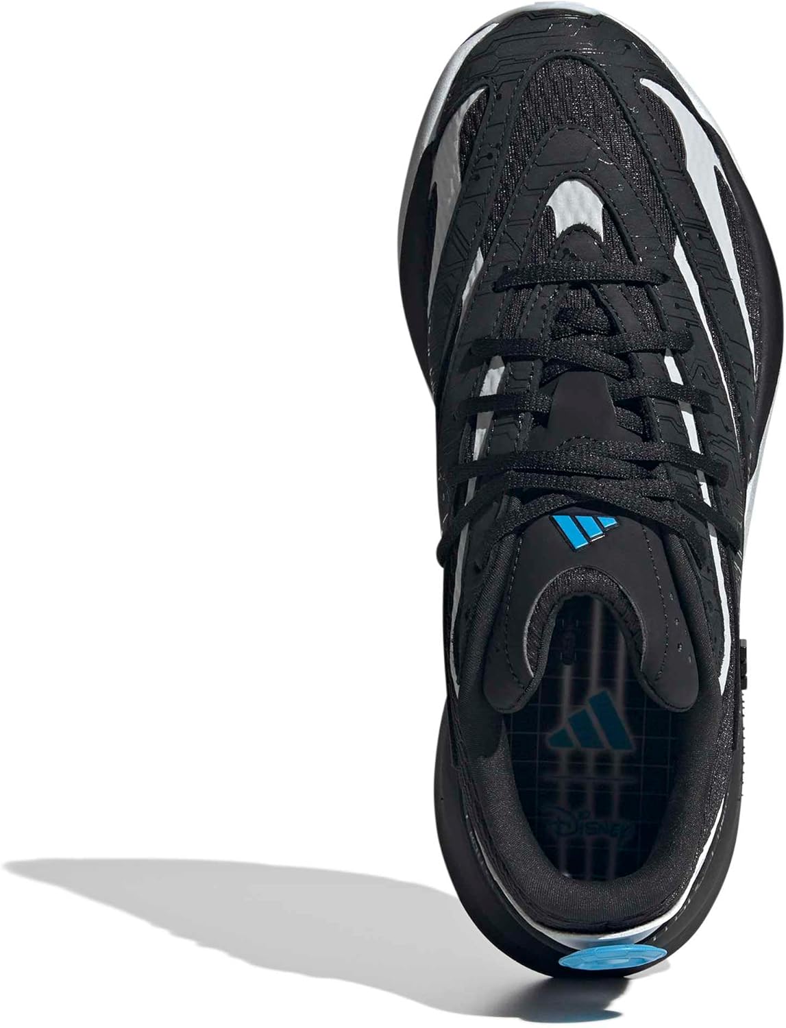 Кроссовки Adidas Унисекс-взрослый Tron Ares Lightblaze, белый/черный/голубой — фото 2
