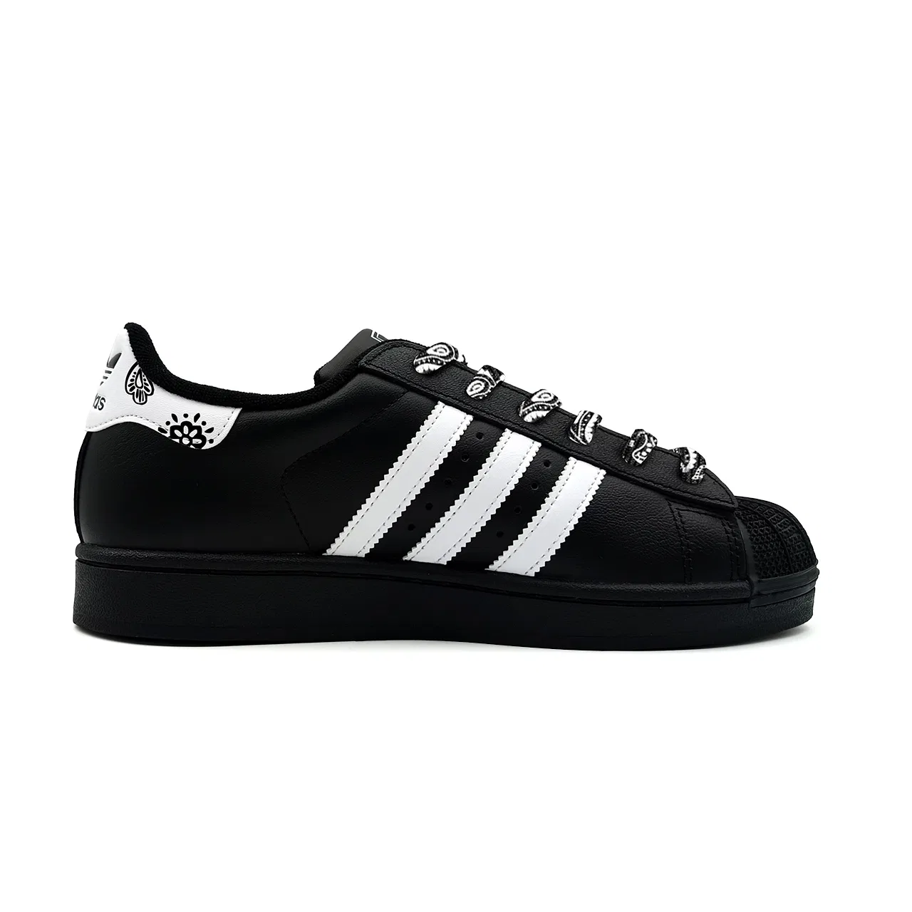Кроссовки для скейтбординга Superstar 2 Adidas Originals черно-белые — фото 3