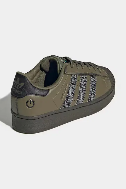 Кроссовки детские SUPERSTAR LED LIGHTS Adidas Originals, зеленый — фото 3
