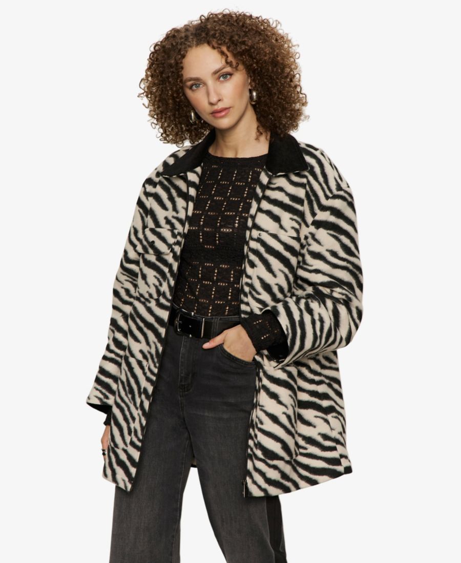 

Женская жакет с длинными рукавами Soiree Barn Sanctuary, Striking Zebra