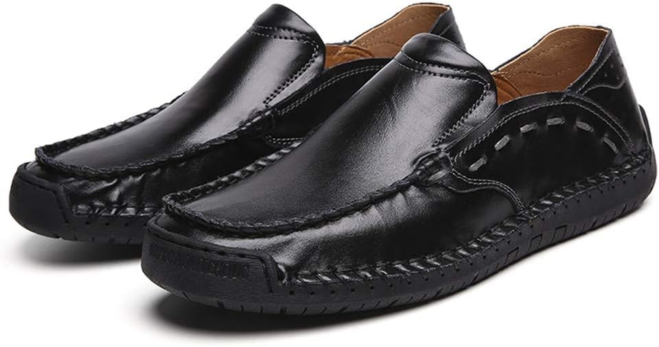 

Мужские повседневные лоферы Летние прогулочные туфли Модные мокасины на лодке Без шнурков Удобная стильная новая обувь Yuper, черный