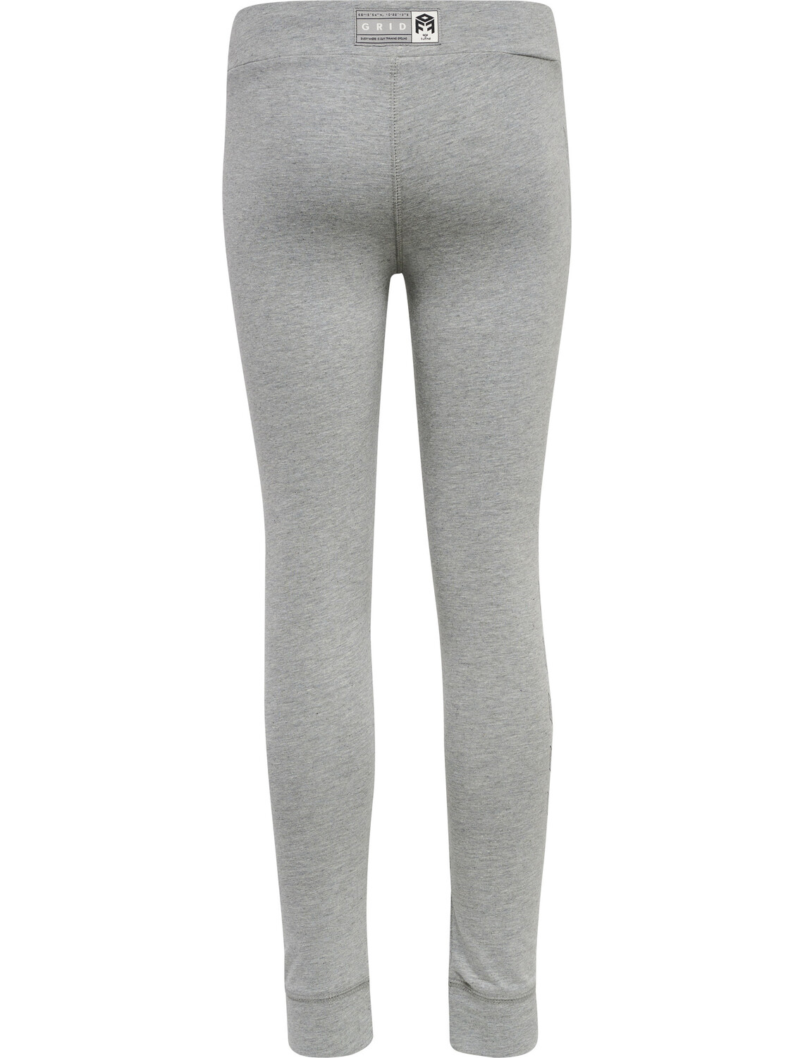 Леггинсы Hummel Hmlmove Grid Cotton Tights Kids, серый меланж — фото 2