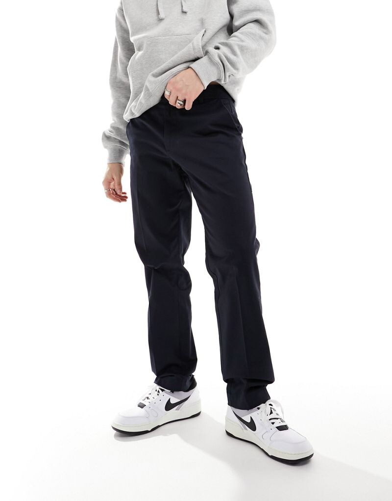 

Темно-синие чиносы свободного кроя со складками Jack & Jones
